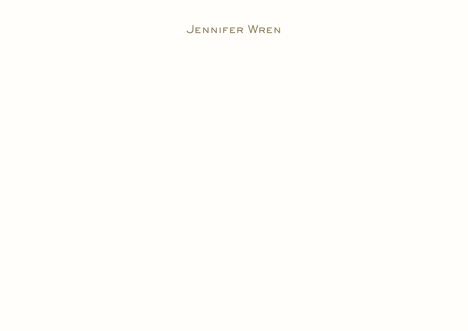 Engraved Correspondence Cards - Single Line