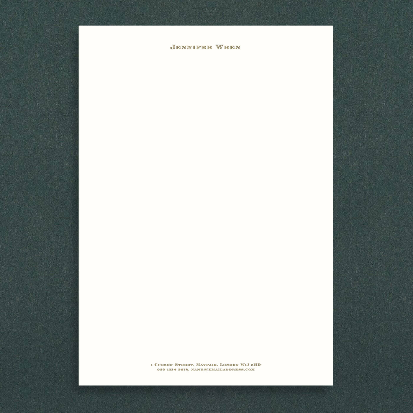 Engraved Letterheads A4 (Header & Footer)