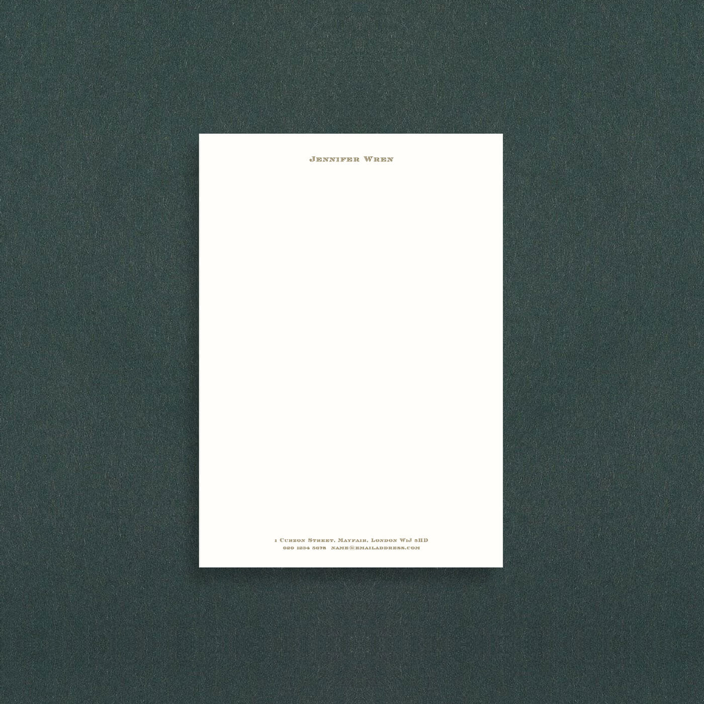 Engraved Letterheads A5 (Header & Footer)