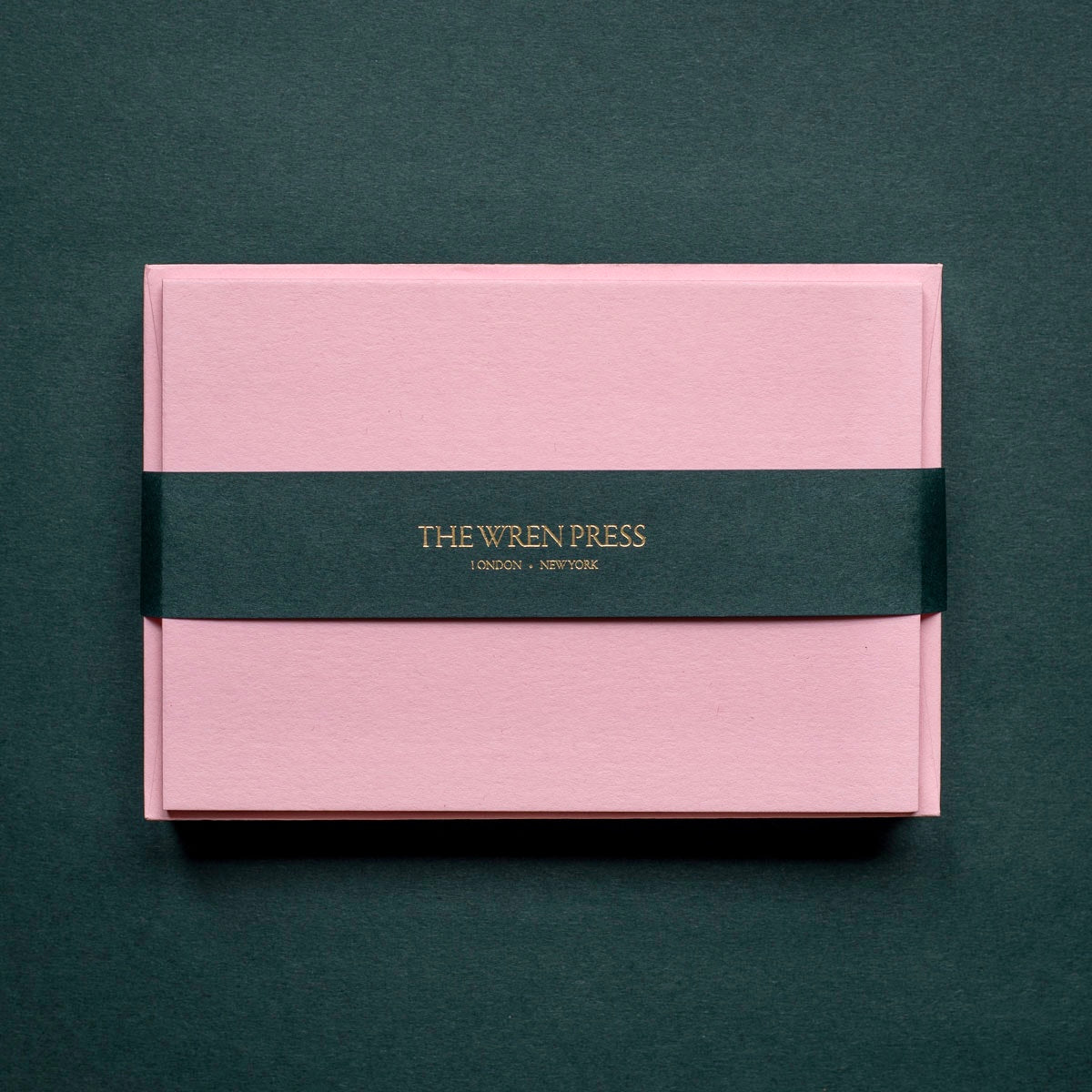 set of 10 baby pink notecards with matching envelopes stationery