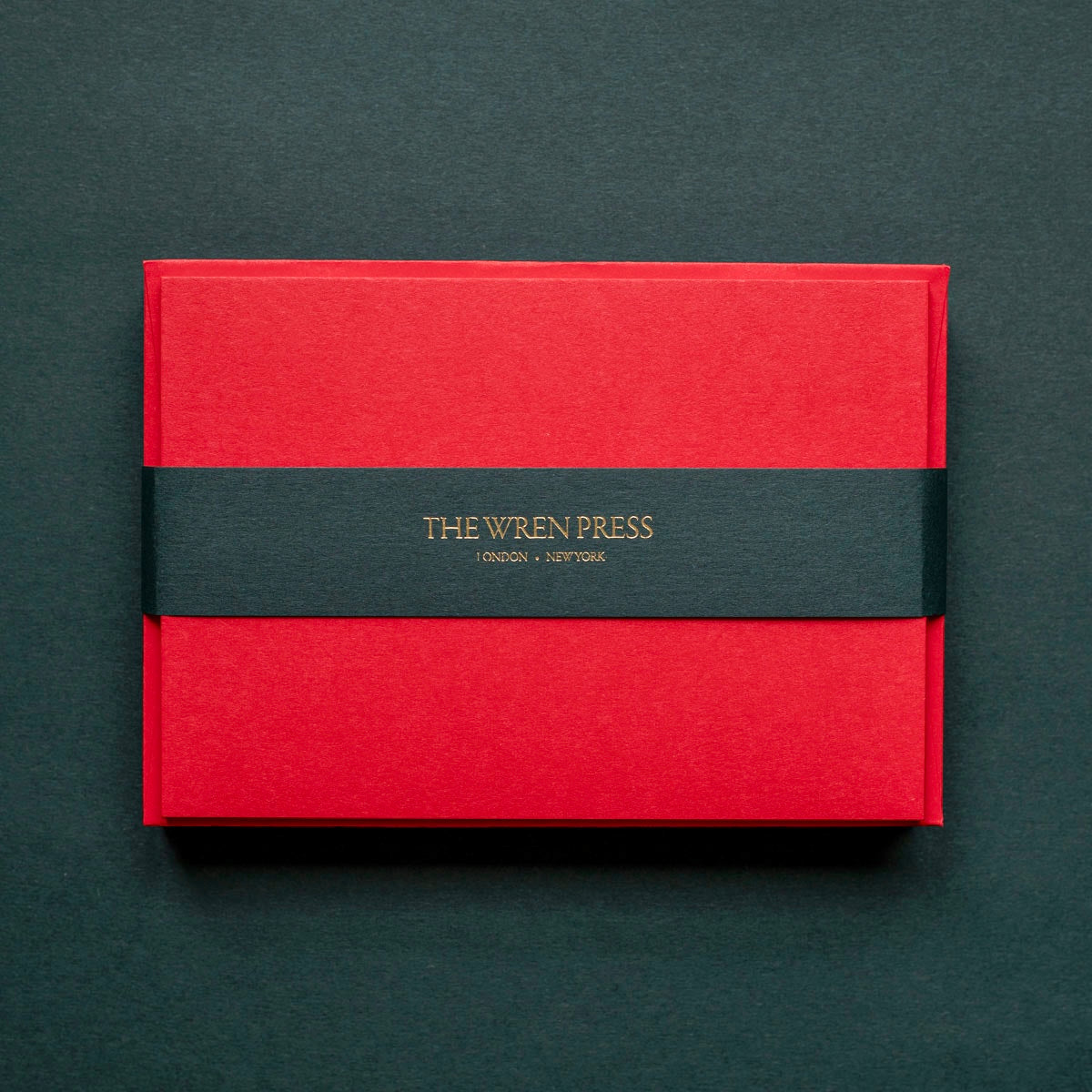 10 luxury bright red writing notecards with matching envelopes