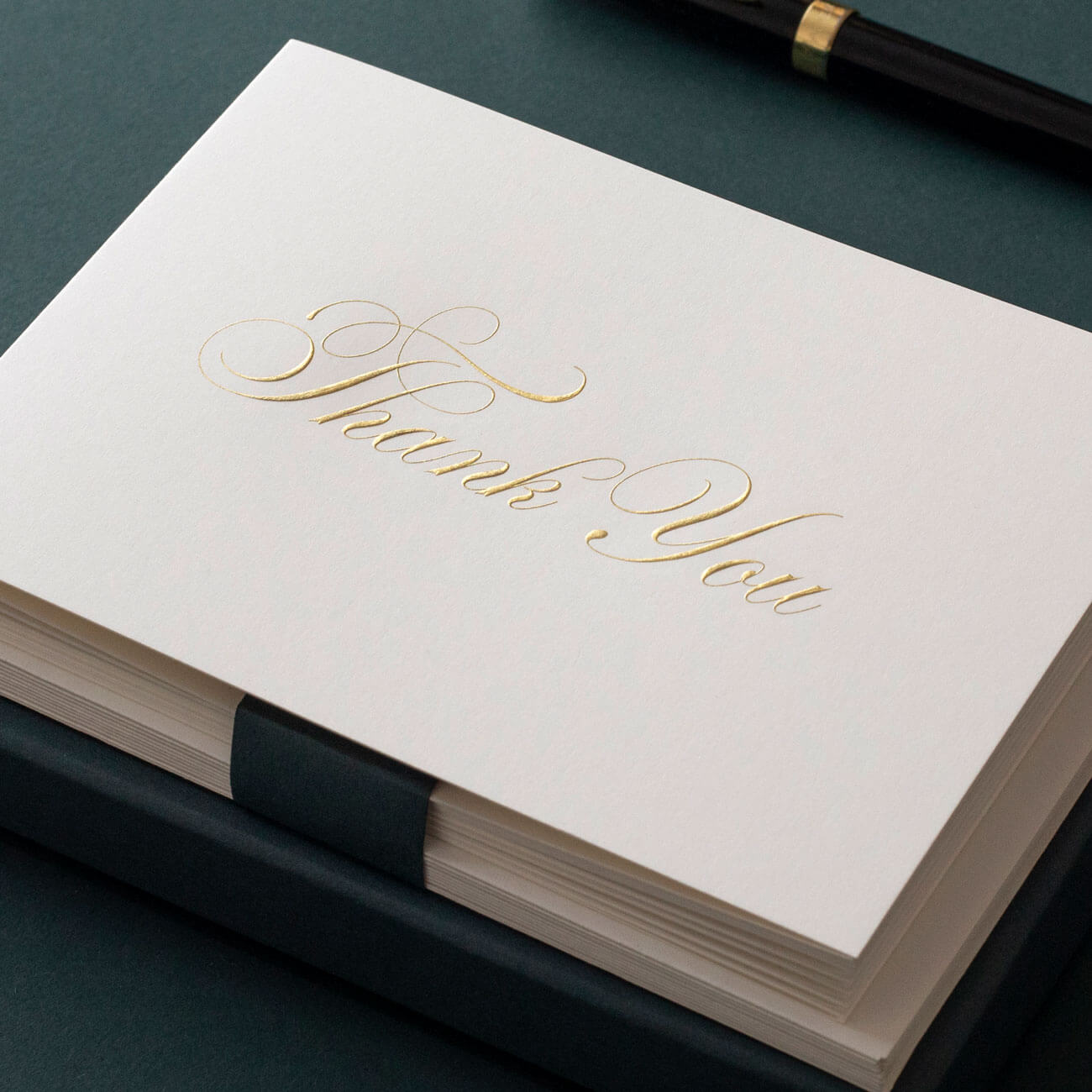 Gold Engraved Thank You Cards