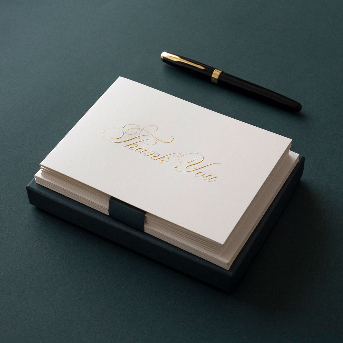 Gold Engraved Thank You Cards