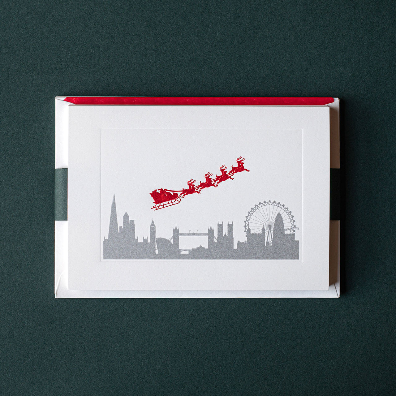 Santa over London (Pack Of 6)