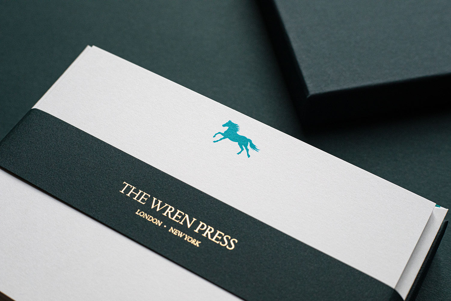 Teal Horse Correspondence Cards 6 x 4.25 inch