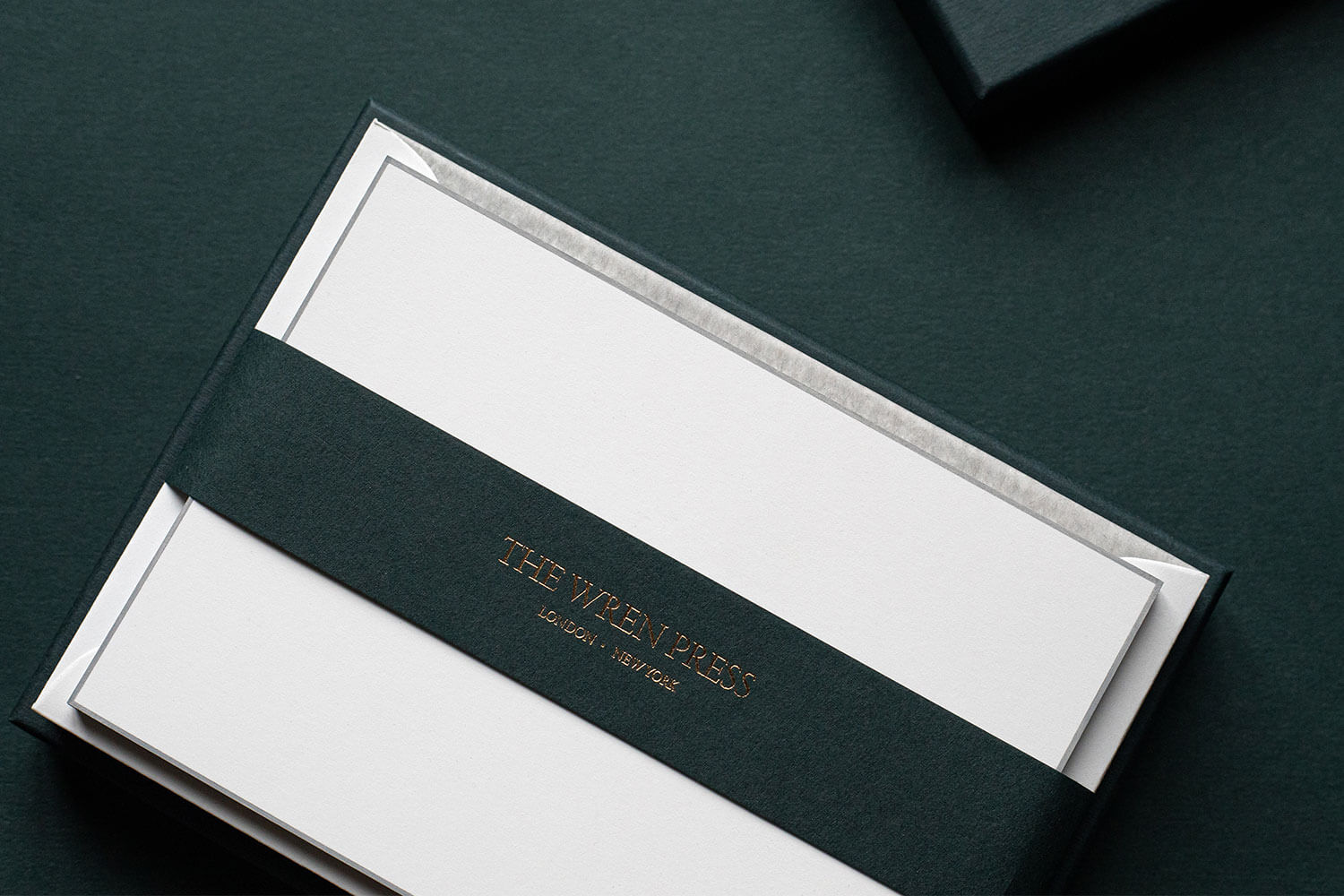 Silver Bordered Correspondence Cards 6 x 4.25 inch