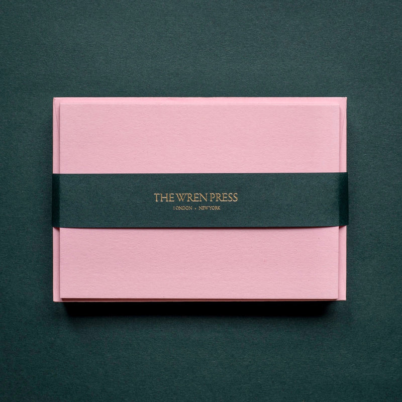 Candy Baby Pink Notecards, Set of 10 | The Wren Press, Mayfair