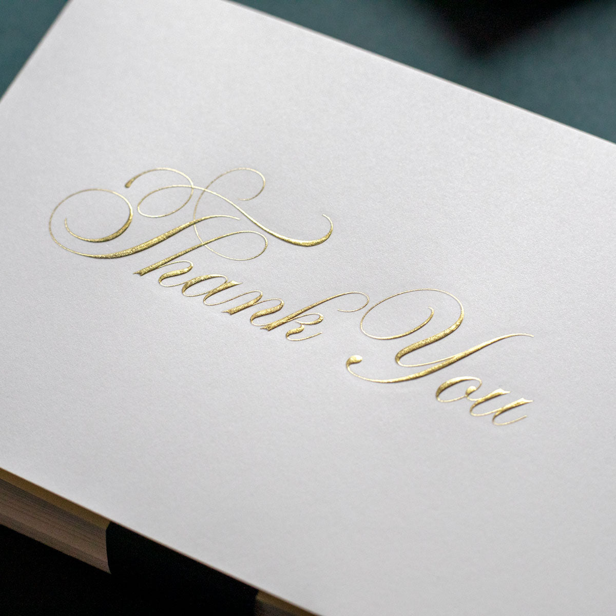 Gold Engraved Thank You Cards