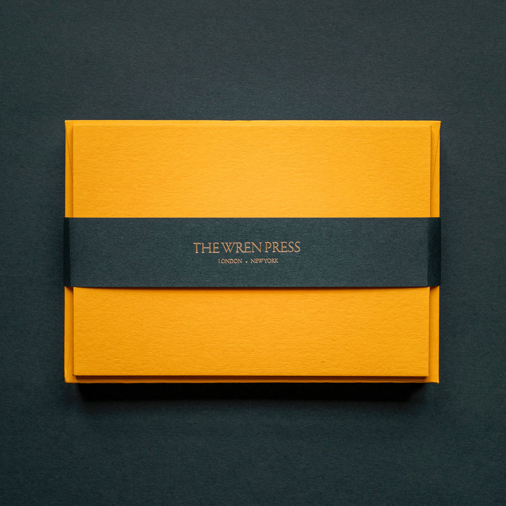 Notecards Citrine Yellow Set of 10 | The Wren Press