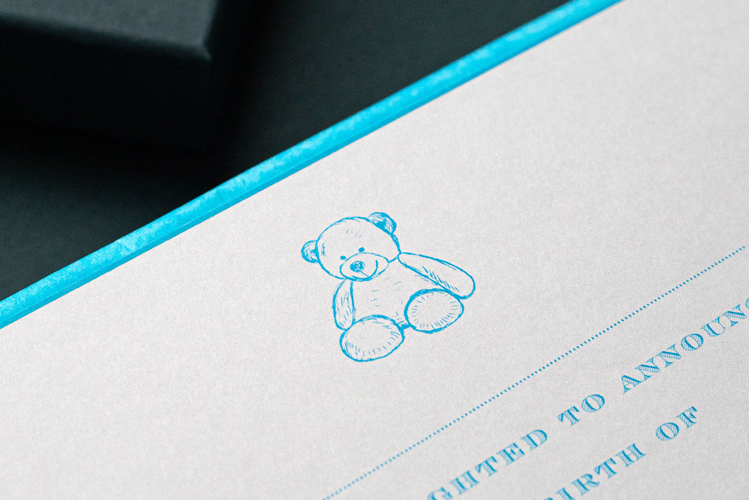 Blue Teddy Bear A6